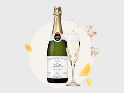 POEME landing page debina domaine glinavos landing page marketing online promotion poem semi sparkling wines sparkling wines