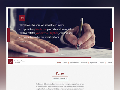 PBP Law Firm website greece law legal pbplaw responsive webdesign website