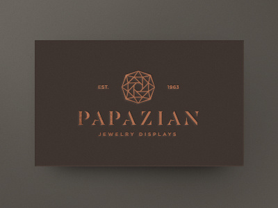 Papazian Logo craft diamond displays jewellery papazian triangle
