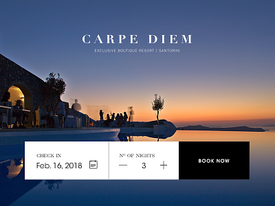 Carpe Diem Website carpe diem digital hotel kommigraphics santorini