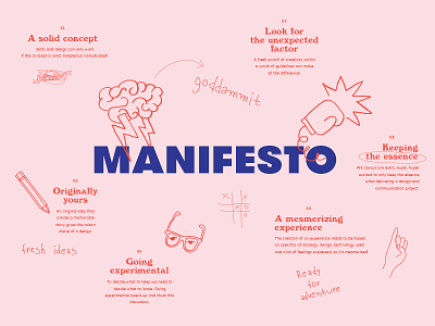 Manifesto design illustration kommigraphics manifesto studio typography