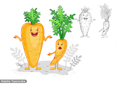 Carrots cartoon cartoon character cartoon illustration cartoon style character character design children book illustration children books artist childrens book illustration vector