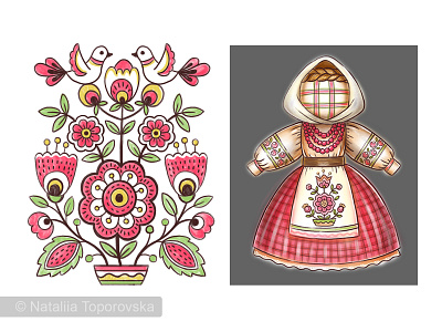 Symbol of the Ukrainian people: doll-motanka,  the Tree of Life