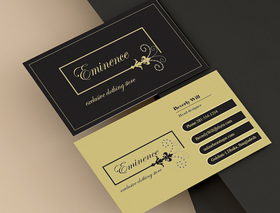 Elegant business card branding design illustration minimal vector