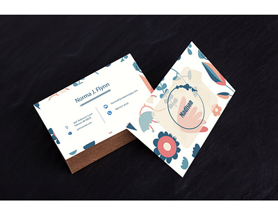floral card business card design business card psd business cards design elegant design illustration minimal simple design