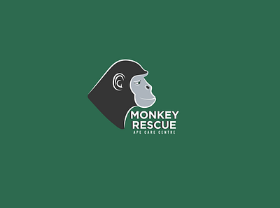 logo monkey rescue ong graphicdesign logodesign logos logotype