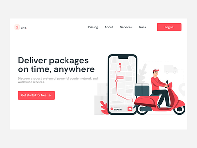 Delivery Service Landing Page