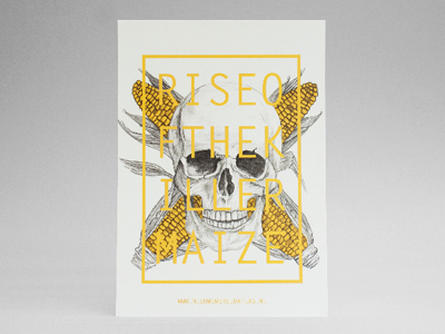 Rise of the Killer Maize drawing maize monsanto pencil skull