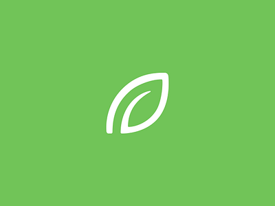 Leaf icon leaf line logo mark minimal symbol