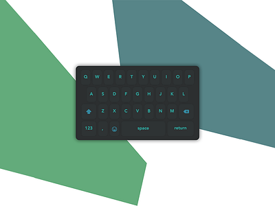 Keyboard dark keyboard layout minimal symbol theme ui ux wireframe