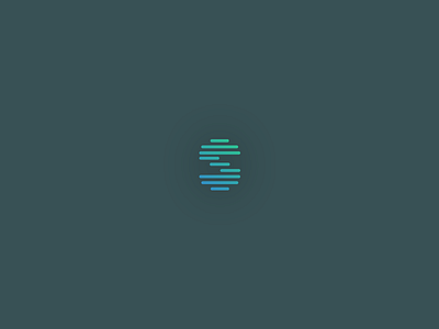 Sea blue design gradient graphic icon letter line logo minimal s sea