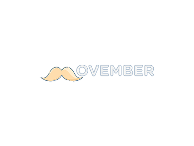 Movember beard colour icon logo moustache movember november