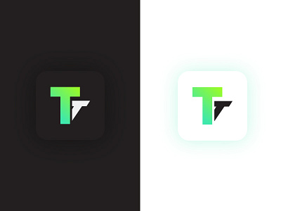 Table Tilt Logo branding letter logo minimal shadow t table tilt