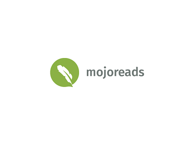 Mojoreads Logo Design bird chat feather icon logo minimal mojoreads quill read