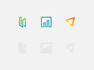 TDM Technology Logo Exploration bar click cursor graph icon logo minimal money