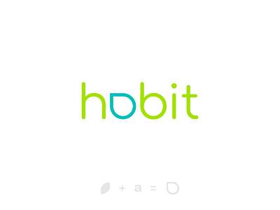 Habit Logo Concept branding design icon leaf logo minimal round
