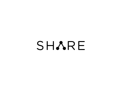 Share Logo Concept concept graphic design icon logo logo design share typeface