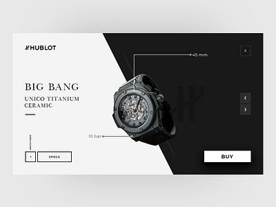 Watch Landing Page Concept