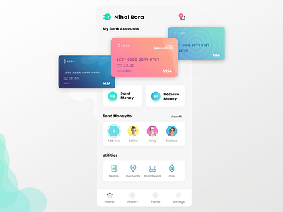 Payment App Homescreen