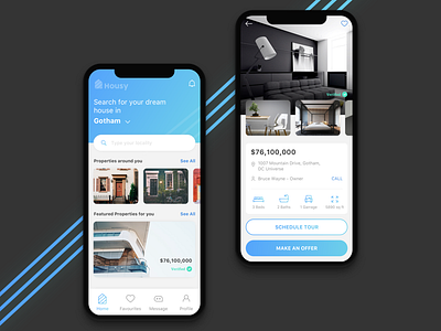 Housy : House buying app dark dark ui home housy icon minimal ui ui design ux ux design