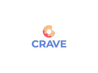 Crave logo brand identity branding crave donut food food logo icon logo logo design sweet