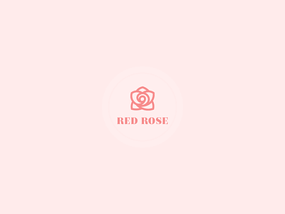 Red Rose branding design flower icon logo logo design mark minimal minimal logo petals rose icon rose logo