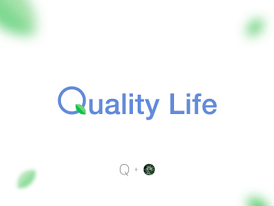 Quality Life: Logo Design brand identity branding flat icon logo logo design minimal typography