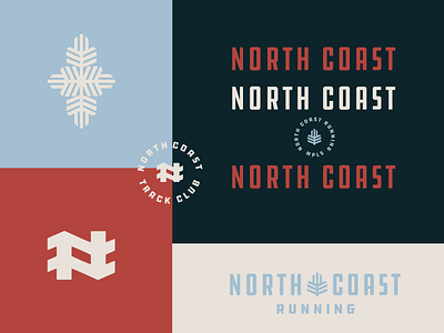 North Coast Running Identity branding midwest minneapolis minneapolis minnesota mn minnesota monogram monogram design north