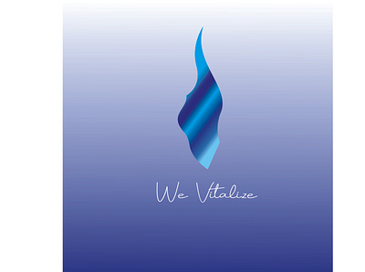 We vitalize branding helth illustration logo natural simple vector vitalize water