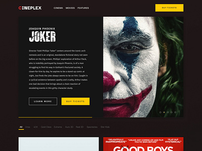 Design Challenge #1 - Cinema Home Page