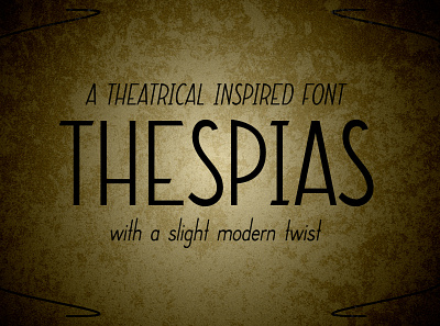 Thespias cinema entertainment film film poster font font design fonts old poster theater theatre typography