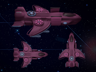 Space Race - Enemy ships 3d 3d animation animation awesome galaxy game game design ship space spaceship stars uiux