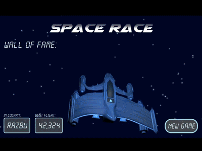 Space Race 3d design game games race race game racing sidescroll space space race uiux