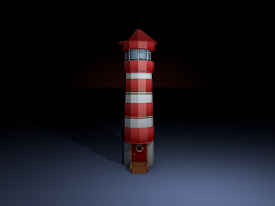 Lighthouse 3d c4d cool design google illustration low poly lowpoly uiux