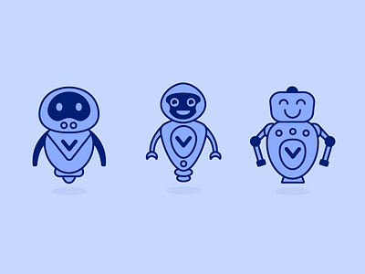 Ai Bots 🤖🕶️ ai awesome bots clean flat happy icon illustration illustrator minimal robots smile ui uiux