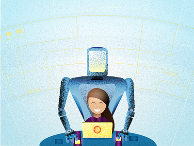 Big bot helper:) ai bot calm chat bot girl helper helper bot helper robot robot shaders shady ui work