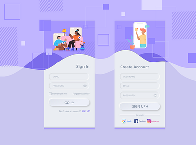 Daily UI :: 001 :: Sign Up 001 app daily challange daily ui daily ui 001 dailyui design ui ui design