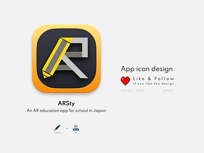 Daily UI :: 005 :: App Icon Design - ARSty app appicon branding daily challange daily ui dailyui design designicon icon illustration logo ui