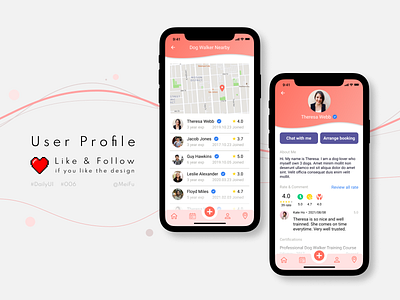 Daily UI :: 006 :: User Profile 006 app daily challange daily ui dailyui design graphic design mobile profile ui user profile