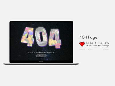 Daily UI :: 008 :: 404 Page