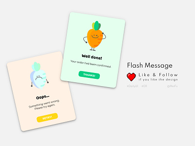 Daily UI :: 011 :: Flash Message animation app daily challange daily ui dailyui design flash message graphic design illustration overlayer ui vector website