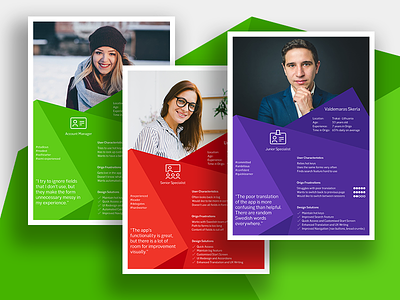 Personas for UX/UI Project persona personas ui user experience user interface ux ux research