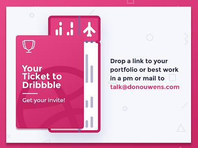 Dribbble Invite dribbble dribbble invite invite invites pink gradient rookie