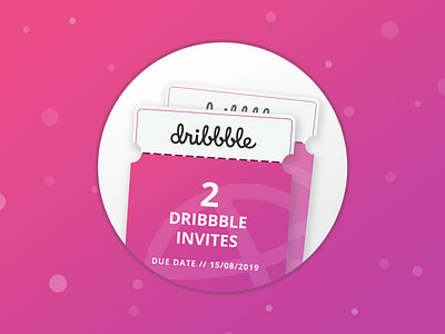 Dribbble Invites (2x) ✌🏻 dribbble dribbble best shot dribbble invite invitation invite invites invites giveaway pink