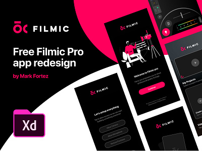 Filmic Pro - App Redesign app apple camera cinema filmic ios iphone profession recorder ui ux video