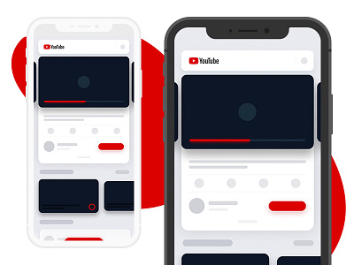 Youtube Super Modern Style iphone x ui ux xd youtube