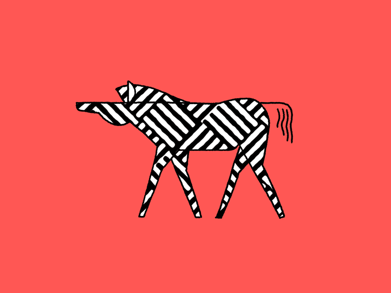Zebra - animalators podcast animal black and white loop pattern podcast zebra