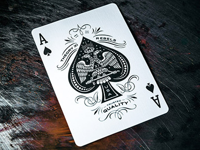 Rebel Playing Cards - Ace of Spades ace of spades deck playing cards rebel rebels sno1 spade studionumberone theory11