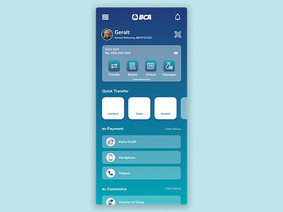 BCA Digital Bank Redesign design figma indonesia mobile ui ux