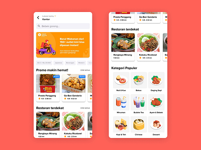 Kulina | Food Delivery app figma food app food delivery indonesia kulina mobile